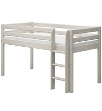 Flexa Halvhøj Seng m. Lige Stige - Classic - 210x110x120 cm - Hv Flexa Halvhøj Seng m. Lige Stige - Classic - 210x110x120 cm - Hv