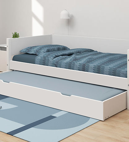 Flexa Enkeltseng m. Udtræksfunktion - 210x101x66,5 cm - Hvid Flexa Enkeltseng m. Udtræksfunktion - 210x101x66,5 cm - Hvid