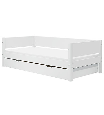 Flexa Enkeltseng m. Udtræksfunktion - 210x101x66,5 cm - Hvid Flexa Enkeltseng m. Udtræksfunktion - 210x101x66,5 cm - Hvid