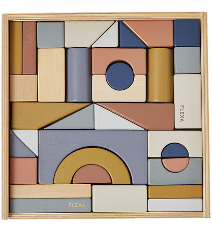 Flexa Træklodser - Play - 36 Dele - Multi