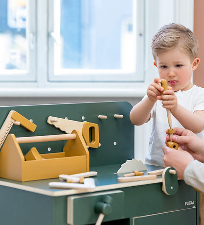 Flexa Værktøjskasse - Træ - Play - 4 Dele - Mustard/Birch Plywoo Flexa Værktøjskasse - Træ - Play - 4 Dele - Mustard/Birch Plywoo