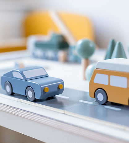 Flexa Biler - Træ - Play - 4 Dele - Multi