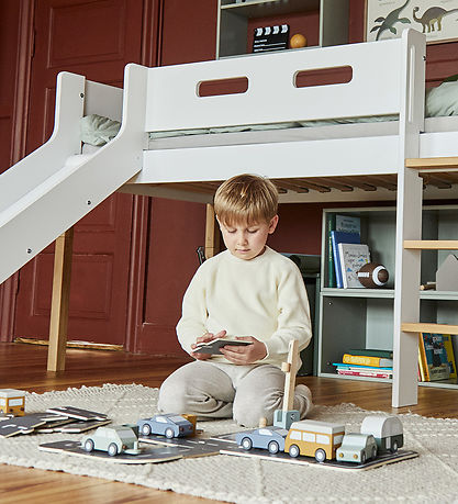 Flexa Biler - Træ - Play - 4 Dele - Multi