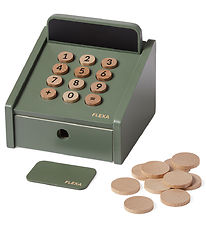 Flexa Kasseapparat - Tre - Play - Dusty Green/Birch Kryssfiner