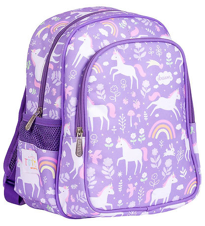 A Little Lovely Company Børnehavetaske m. Termolomme - Unicorn D A Little Lovely Company Børnehavetaske m. Termolomme - Unicorn D