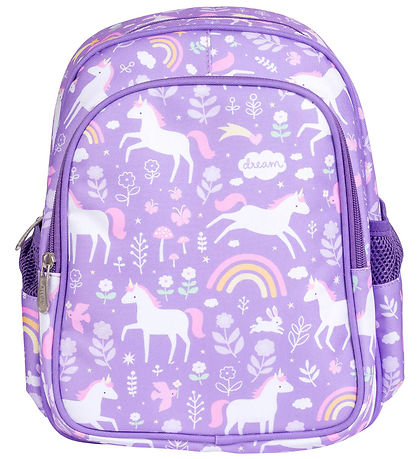 A Little Lovely Company Børnehavetaske m. Termolomme - Unicorn D A Little Lovely Company Børnehavetaske m. Termolomme - Unicorn D