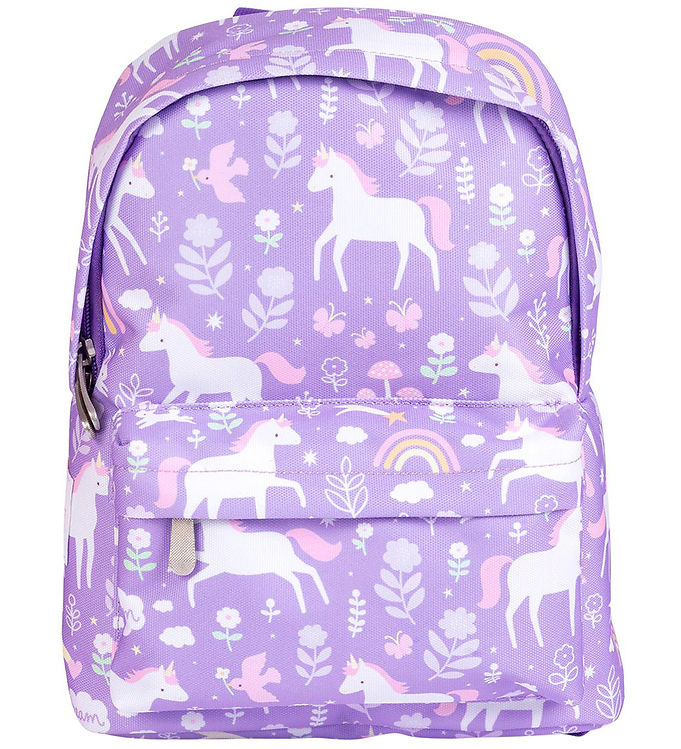 A little lovely company Lille rygsæk - Enhjørningedrømme - 22 x 30 x 10 cm