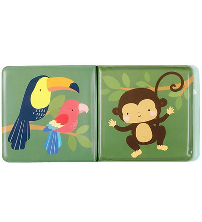 A Little Lovely Company Badebog - Jungle Friends A Little Lovely Company Badebog - Jungle Friends
