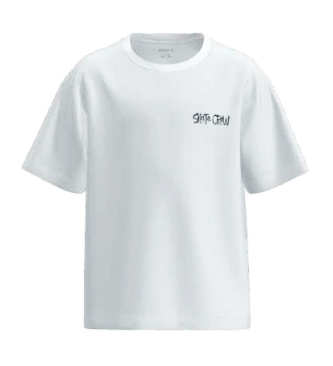 Name It Bright White Skater T-shirt - Str. 7-8y 122/128cm