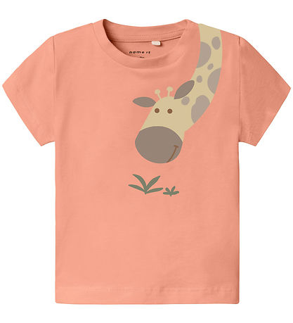Name It T-Shirt - NbmHogan - Papaya Punch Name It T-Shirt - NbmHogan - Papaya Punch