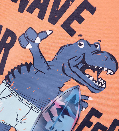 Name It T-shirt - NmmHug - Papaya Punch Name It T-shirt - NmmHug - Papaya Punch