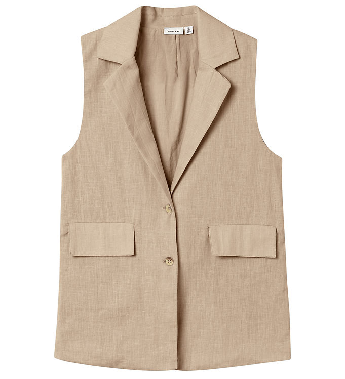 Name It NkfFalinnen Vest - Humus