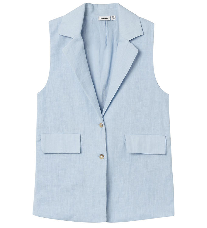 Name It NkfFalinnen Vest - Chambray Blue