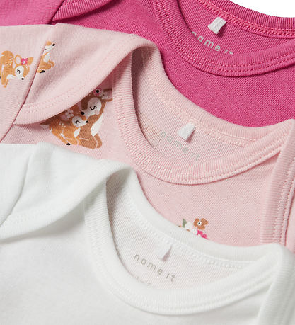 Name It Body l/æ - Noos - NbfBody - 3-Pak - Ibis Rose Name It Body l/æ - Noos - NbfBody - 3-Pak - Ibis Rose