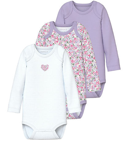 Name It Body l/æ - Noos - NbfBody - 3-pak - Pastel Lilac