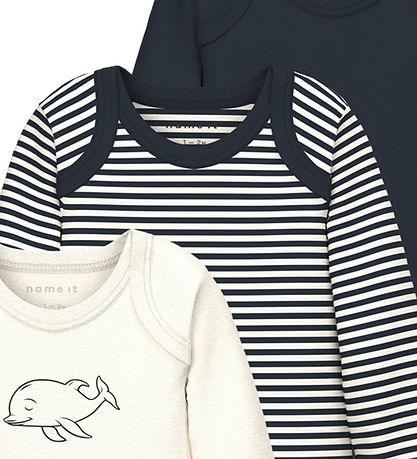 Name It Body l/æ - Noos - NbnBody - 3-pak - Dark Sapphire Name It Body l/æ - Noos - NbnBody - 3-pak - Dark Sapphire