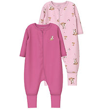 Name It Natdragt - NbfNightsuit - 2-pak - Ibis Rose Name It Natdragt - NbfNightsuit - 2-pak - Ibis Rose