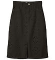 Name It Nederdel - Twill - NkfNinna - Sort m. Hulmønster Name It Nederdel - Twill - NkfNinna - Sort m. Hulmønster