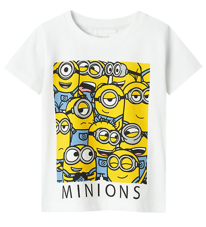 Name It T-shirt - NmmJule Minions - Bright White Name It T-shirt - NmmJule Minions - Bright White