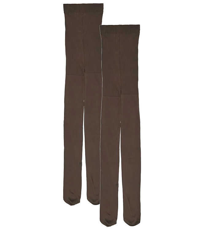 Kids Only Strømpebukser - KogSaga - 2-pak - Coffee Bean