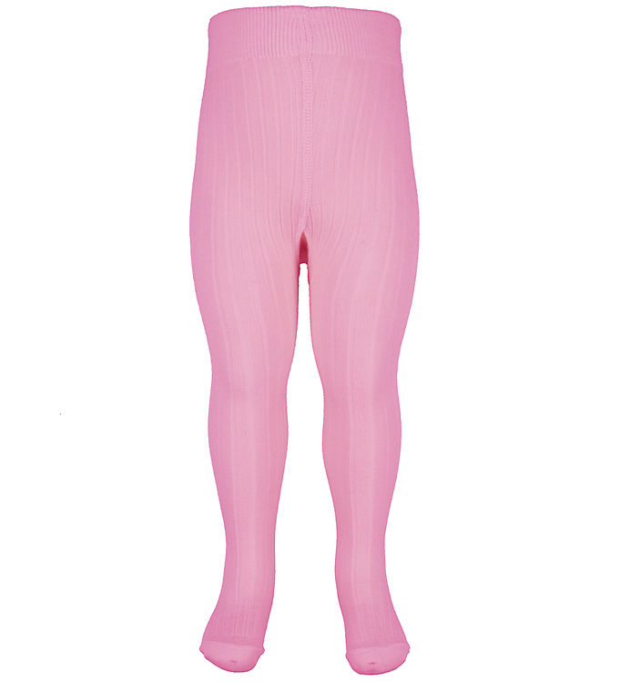 Joha Strømpebukser - Rib - Uld - Rosa