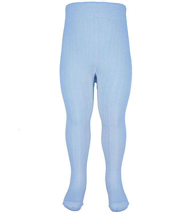 Joha strømpebukser - Rib - Uld - Blå