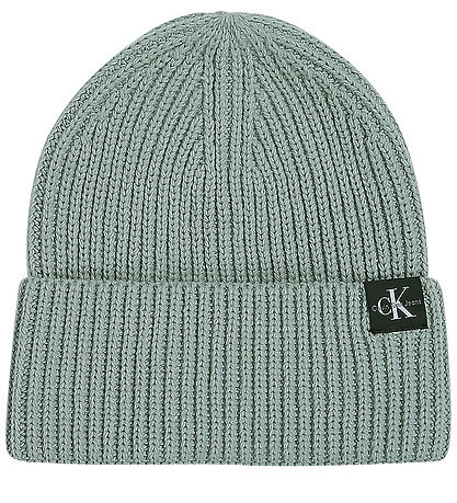 Calvin Klein Beanie - Knitted - Monogram - Meteor Green