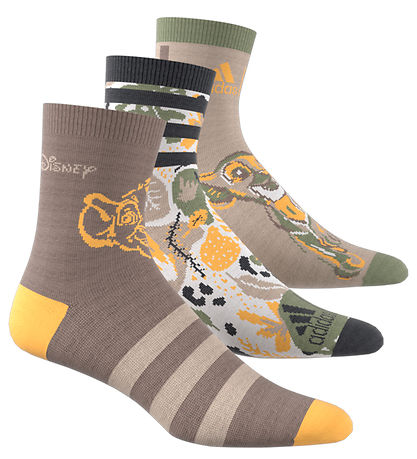 adidas Performance Strømper - 3-pak - Lion King - Grøn adidas Performance Strømper - 3-pak - Lion King - Grøn