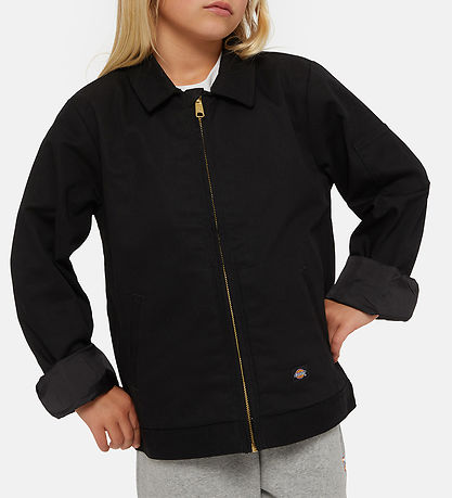 Dickies Jakke m. Fleece - Cropped - Eisenhower - Sort Dickies Jakke m. Fleece - Cropped - Eisenhower - Sort