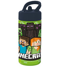 Minecraft Drikkedunk - 410 ml - Grøn/Sort Minecraft Drikkedunk - 410 ml - Grøn/Sort