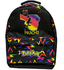 Pokémon Rygsæk - Large - 43x30x14 cm - 15L - Sort m. Neonprint Pokémon Rygsæk - Large - 43x30x14 cm - 15L - Sort m. Neonprint