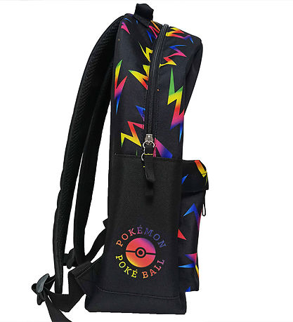 Pokémon Rygsæk - Large - 43x30x14 cm - 15L - Sort m. Neonprint Pokémon Rygsæk - Large - 43x30x14 cm - 15L - Sort m. Neonprint