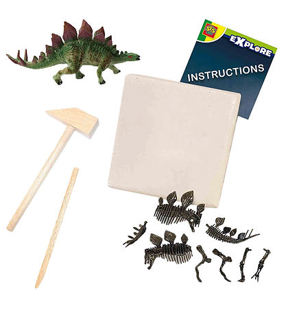 SES Creative Udhug - Explore - Stegosaurus og Skelet SES Creative Udhug - Explore - Stegosaurus og Skelet