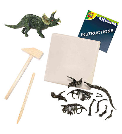 SES Creative Udhug - Explore - Triceratops og Skelet SES Creative Udhug - Explore - Triceratops og Skelet