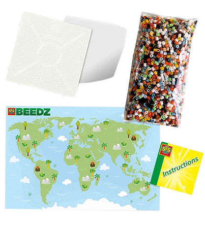 SES Creative Perler - Strygeperler - 3500 stk - Verdens Dyr