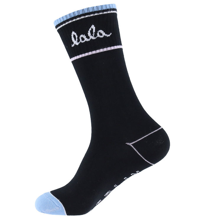 Lala Berlin Strømper - Allena - Sort m. Blå