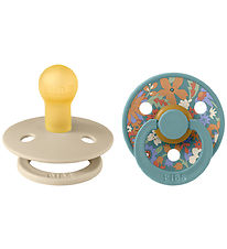 BIBS X Liberty Colour Sutter - 2-pak - Str. 2 - Rund - Hush Mix BIBS X Liberty Colour Sutter - 2-pak - Str. 2 - Rund - Hush Mix