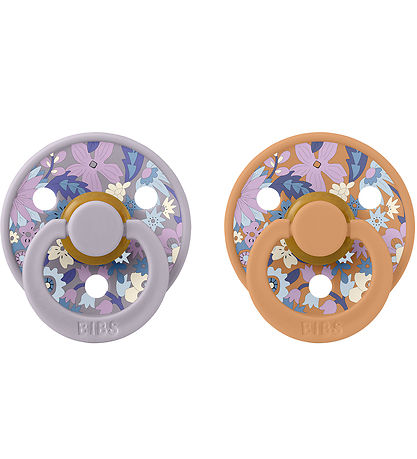 BIBS X Liberty Colour Sutter - 2-pak - Str. 2 - Rund - Pumpkin M BIBS X Liberty Colour Sutter - 2-pak - Str. 2 - Rund - Pumpkin M