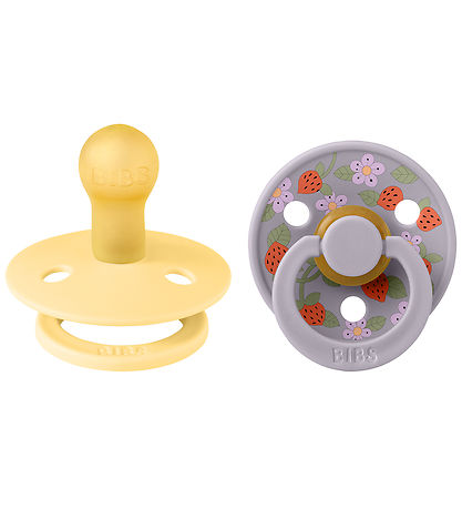 BIBS X Liberty Colour Sutter - 2-pak - Str. 1 - Rund - Plae Butt BIBS X Liberty Colour Sutter - 2-pak - Str. 1 - Rund - Plae Butt