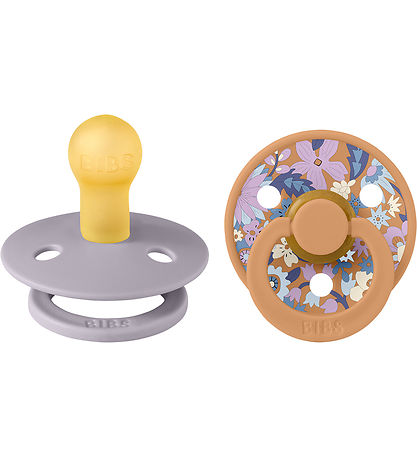 BIBS X Liberty Colour Sutter - 2-pak - Str. 1 - Rund - Pumpkin M BIBS X Liberty Colour Sutter - 2-pak - Str. 1 - Rund - Pumpkin M