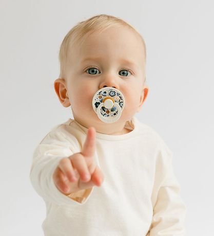 BIBS X Liberty Colour Sutter - 2-pak - Str. 1 - Rund -  Ivory Mi