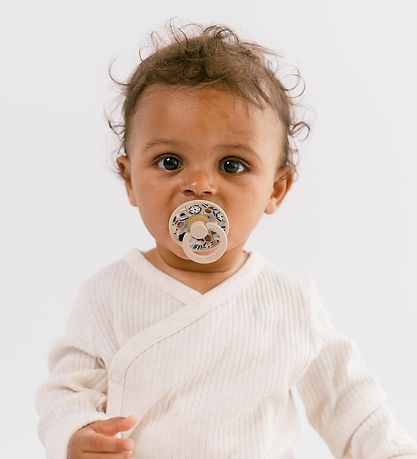 BIBS X Liberty Colour Sutter - 2-pak - Str. 1 - Rund -  Ivory Mi