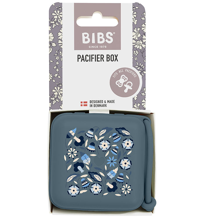 BIBS X Liberty Sutteboks - 7x5 cm - Petrol billede