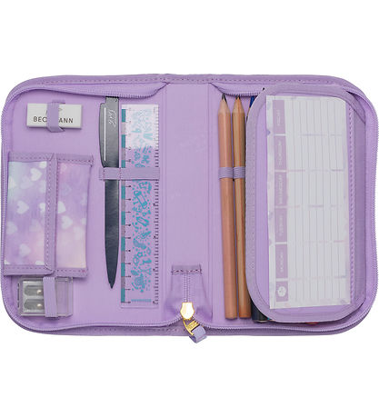 Beckmann Skoletaskesæt - Classic Maxi - Unicorn Princess Purple