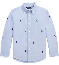 Polo Ralph Lauren Skjorte - Blå/Navy m. Logoer Polo Ralph Lauren Skjorte - Blå/Navy m. Logoer