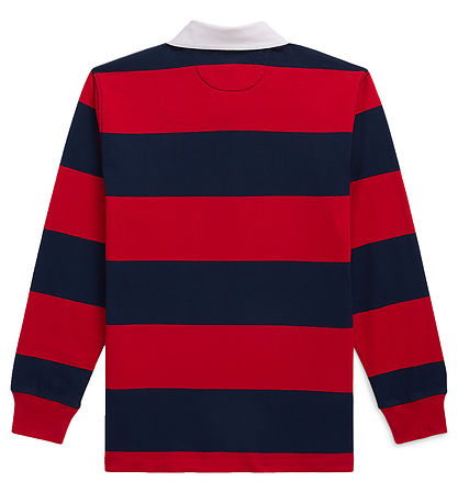 Polo Ralph Lauren Polobluse - Rugby - Rød/Navystribet Polo Ralph Lauren Polobluse - Rugby - Rød/Navystribet
