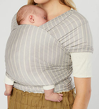 Ergobaby Strækvikle - Aura Wrap Knit - Grey Stripes Ergobaby Strækvikle - Aura Wrap Knit - Grey Stripes