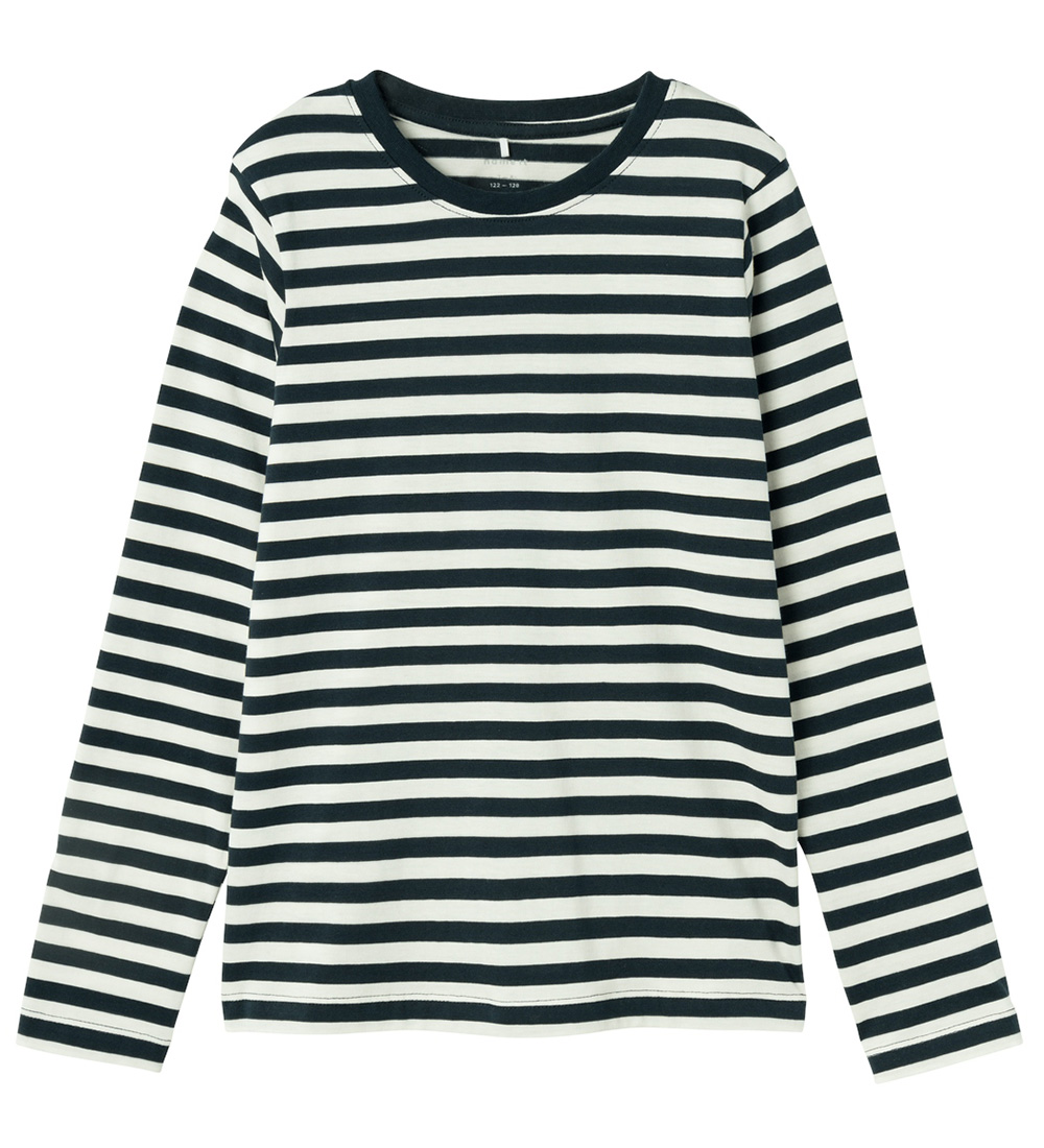 Name It Bluse - Noos - NmmSalmo - Dark Sapphire/Y/D Stripe - Name It - 3 Jahre (98) - Blusen