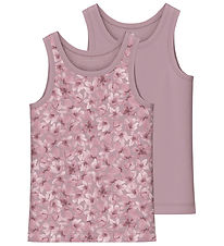 Name It Undertrøje - Noos - NmfTank - 2-pak - Mauve Shadows Name It Undertrøje - Noos - NmfTank - 2-pak - Mauve Shadows