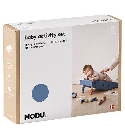 MODU Baby Motoriksæt - 10 Dele - Deep Blue/Sky Blue MODU Baby Motoriksæt - 10 Dele - Deep Blue/Sky Blue